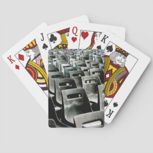 Monochromatic Grey Chairs Playing Cards