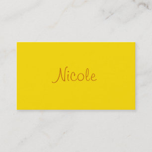 Monochromatic in Buttery Popcorn Business Card