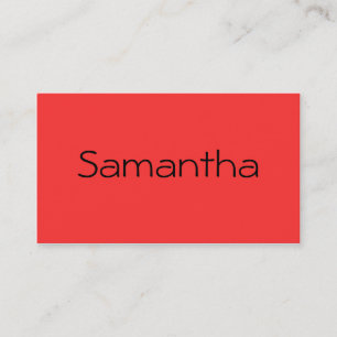 Monochromatic in Red Grapefruit Business Card