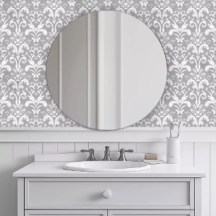 Monochromatic Intricate Grey Wallpaper