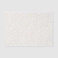 Monochromatic Light Leopard Print Tissue Paper