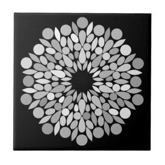 Monochromatic Medallion Circle Tile