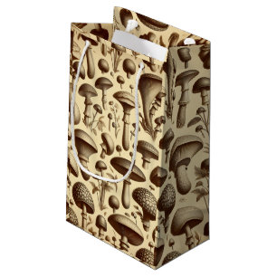Monochromatic Mushrooms Small Gift Bag