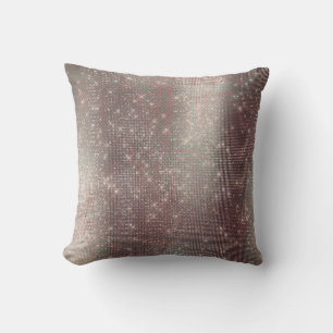 Monochromatic Pink Gray Metallic Sparkly Sequin Cushion