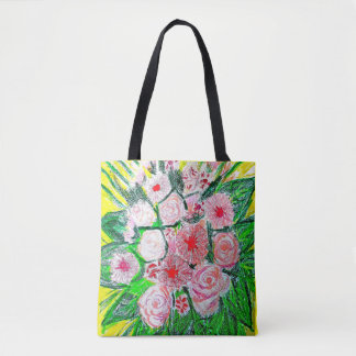 Monochromatic, Rosas, Dianthus caryophyllus, Gerb Tote Bag