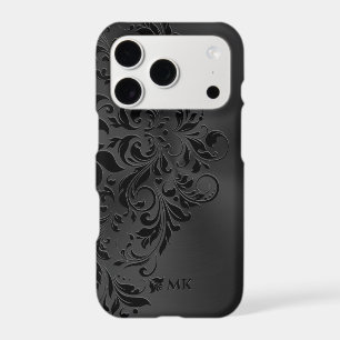 Monochromatic Theme Metallic Black & Black Swirl
