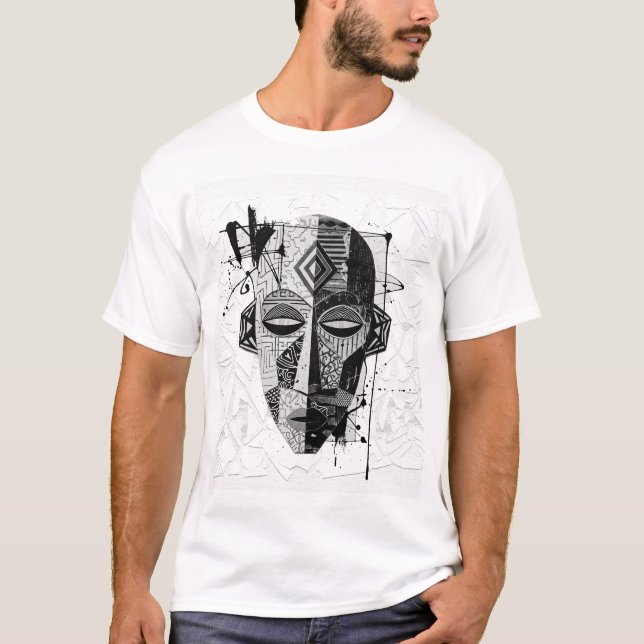 Monochromatic_Tribal_Fusion_2. T-Shirt (Front)