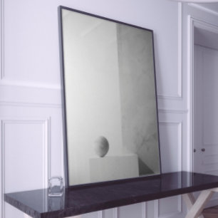 Monochrome Abstract Art Poster