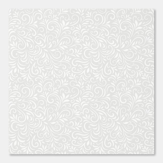 Monochrome abstract floral background wallpaper (Front)