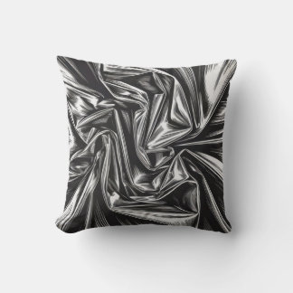 Monochrome abstract texture cushion