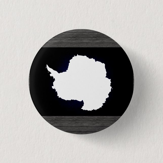 Monochrome Antarctica Flag 3 Cm Round Badge (Front)