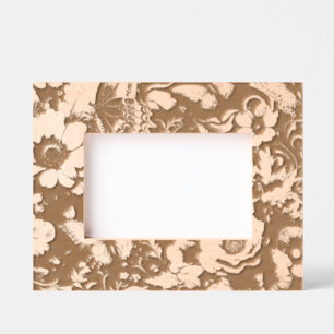 Monochrome Antique Floral with Butterflies Etched Frames
