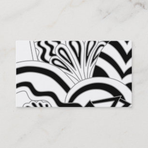 Monochrome Art Deco Design. Business Card
