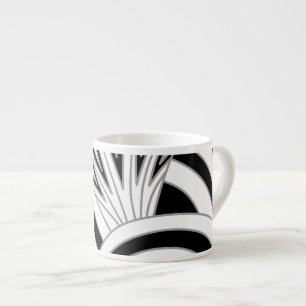 Monochrome Art Deco Design. Espresso Cup