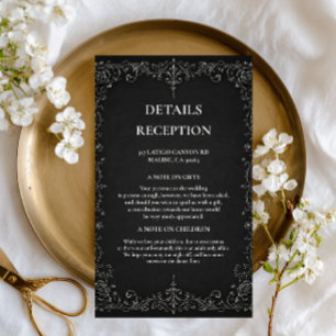 Monochrome Baroque Artwork Enclosure Card