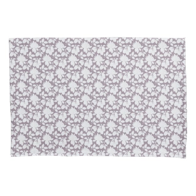 Monochrome Berry Garden Pair of pillowcases (Front-Left)