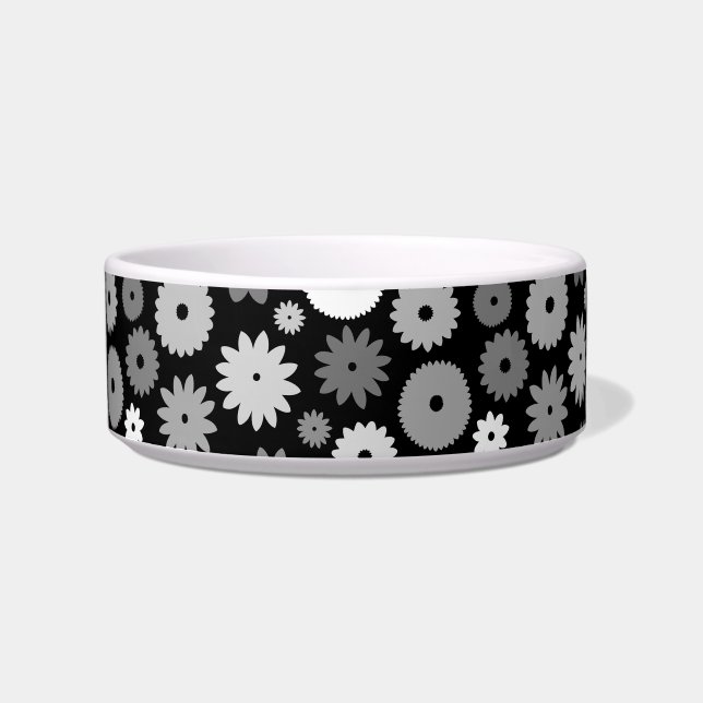 Monochrome Blooms Pattern Bowl (Front)