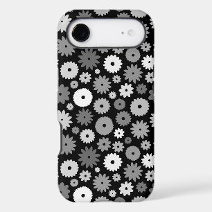 Monochrome Blooms Repeat Pattern