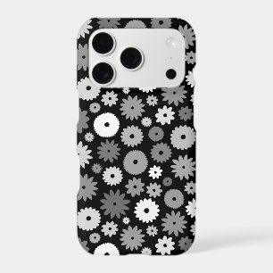 Monochrome Blooms Repeat Pattern Case-Mate iPhone