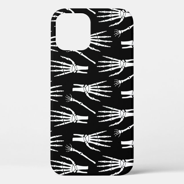 Monochrome Bones Halloween Pattern Case-Mate iPhone Case (Back)