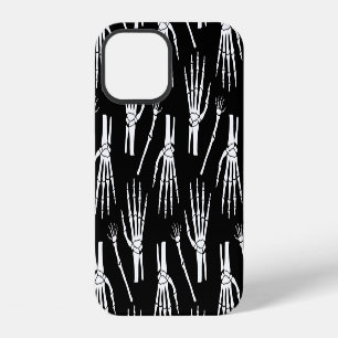 Monochrome Bones Halloween Pattern iPhone 12 Case