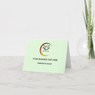 Monochrome Business Thank You Card
