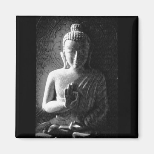 Image of Monochrome Carved Buddha Magnet