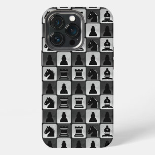 Monochrome Chess Pattern iPhone 13 Pro Case