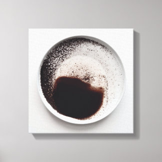 Monochrome coffee grounds texture abstract art 18 canvas print