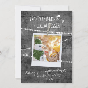 Monochrome Colour Pop Frosty Friends Snowman Card