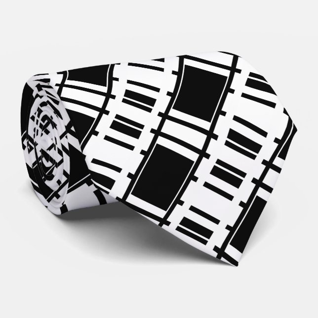 Monochrome Command Tie (Rolled)