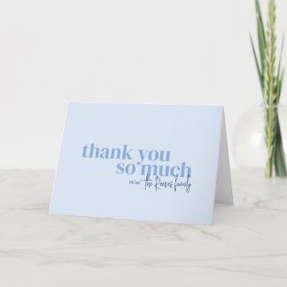 Monochrome Family Thank You Cards