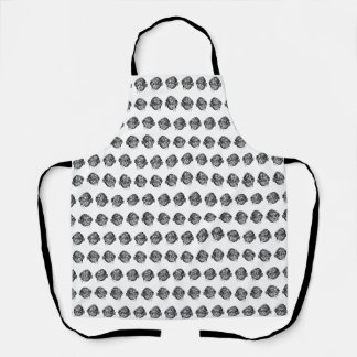 Monochrome Fish Apron