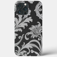 Monochrome Fleur Antique Pattern