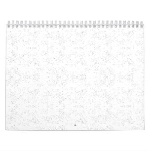 Monochrome Floral Pattern – Elegant Seamless Art Calendar