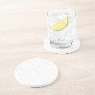 Monochrome Floral Pattern – Elegant Seamless Art Coaster