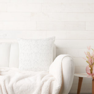 Monochrome Floral Pattern – Elegant Seamless Art Cushion