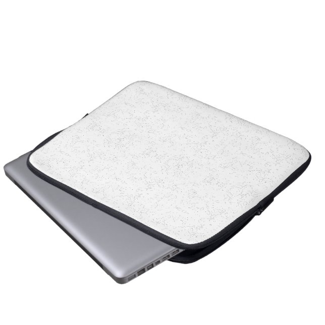 Monochrome Floral Pattern – Elegant Seamless Art Laptop Sleeve (Front Bottom)