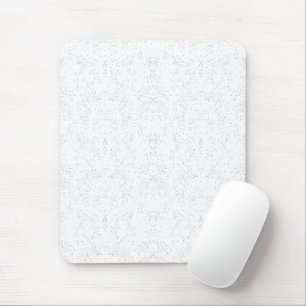 Monochrome Floral Pattern – Elegant Seamless Art Mouse Mat
