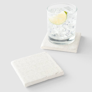 Monochrome Floral Pattern – Elegant Seamless Art Stone Coaster
