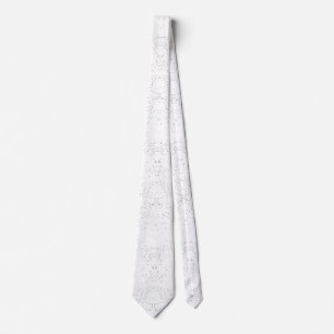 Monochrome Floral Pattern – Elegant Seamless Art Tie