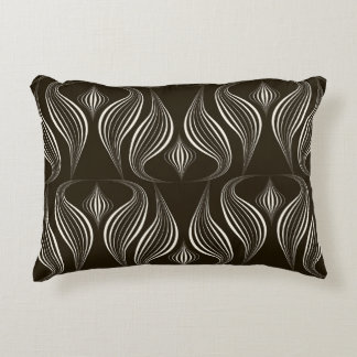Monochrome Geometric: Modern Vintage Texture Decorative Cushion