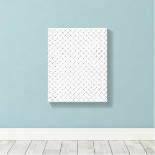 Monochrome Geometric Texture Seamless Diamond Look Canvas Print