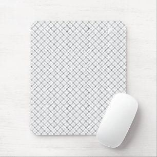 Monochrome Geometric Texture Seamless Diamond Look Mouse Mat