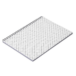 Monochrome Geometric Texture Seamless Diamond Look Notebook