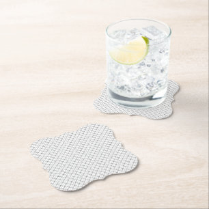 Monochrome Geometric Texture Seamless Diamond Look Paper Coaster