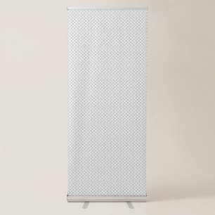 Monochrome Geometric Texture Seamless Diamond Look Retractable Banner