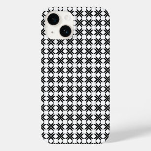 ✨ Monochrome Geometry Flow Black & White Abstract Case-Mate iPhone 14 Case