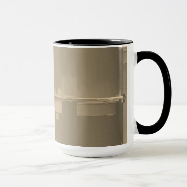 monochrome glitch mug (Right)