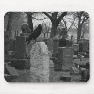 Monochrome Goth Mouse Mat